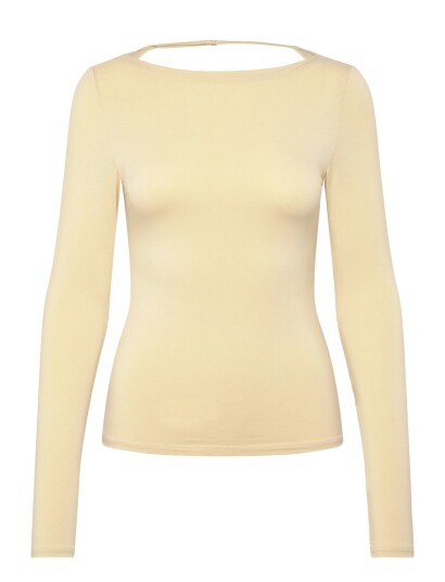 Weekday Open Back Long Sleeve Top Yellow L