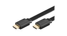 MicroConnect - HDMI-kabel - HDMI hann til HDMI hann - 5 m - flat
