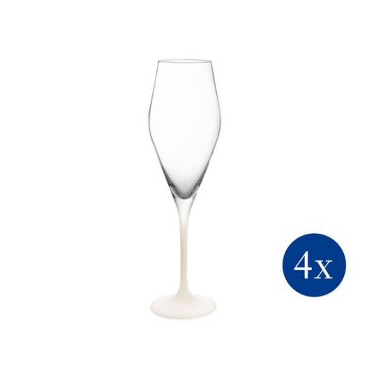 Villeroy & Boch Manufacture Rock champagneglass 26 cl 4-pk Klar-hvit