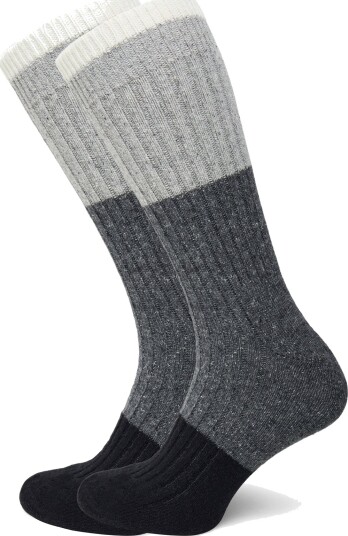 Alpacasocks&Co Merino Block 1 Pack   Grey   42 45