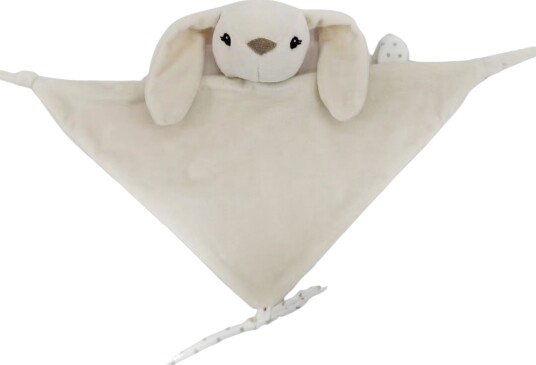 Carlobaby Kanin Koseklut med Smokkesnor Beige