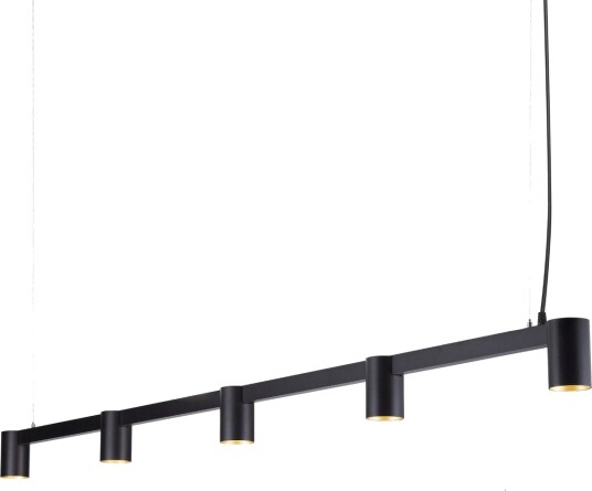 Oz K5 Pendelskinne  150 Cm  Sort RAL9005 / Gull