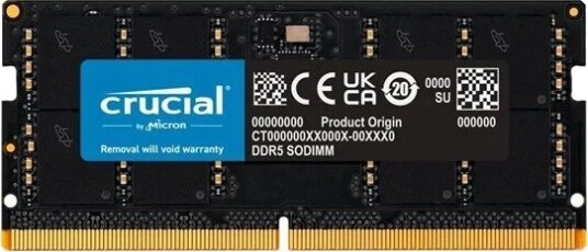 Crucial 32 GB DDR5 SO-DIMM 5600 MHz RAM for Laptop