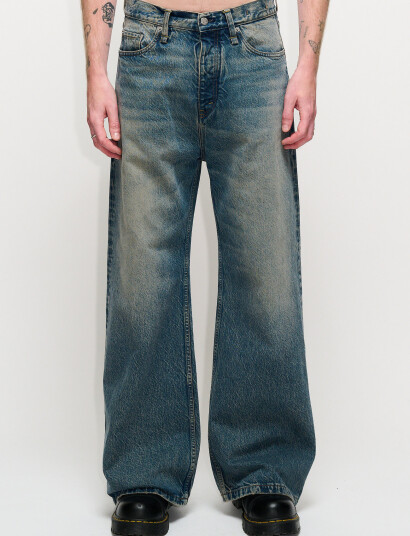 Hope Skid Jeans Mid Blue Dirty - Blue - 31 x 32