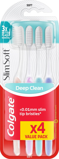 Colgate Toothbrush Slim Soft 4 pack