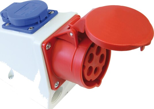 Garo Stikkontakt Ui 432-6S+Ru/Uif-P Med Schuko 32 A, IP44