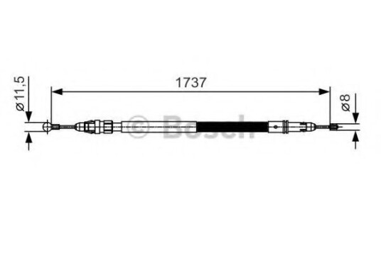 Bremsewire BOSCH 1 987 482 008