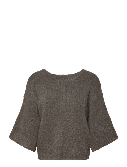 Minus Mstalima Cropped Knit Pullover Grey S Minus Mstalima Cropped Knit Pullover Grey S