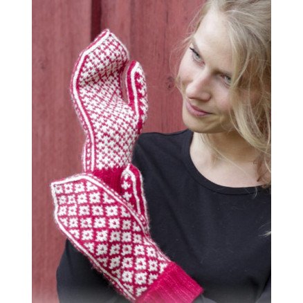 Â Christmas Magic Hands by DROPS Design Vanter Strikkeoppskrift One size