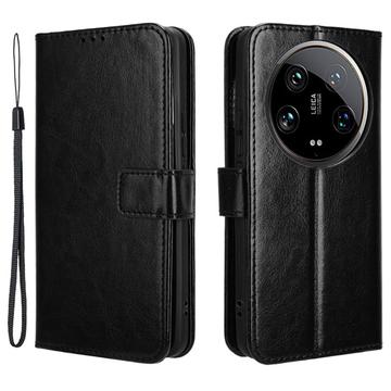 Xiaomi 14 Ultra Lommebok-deksel med Magnetisk Lukning Svart