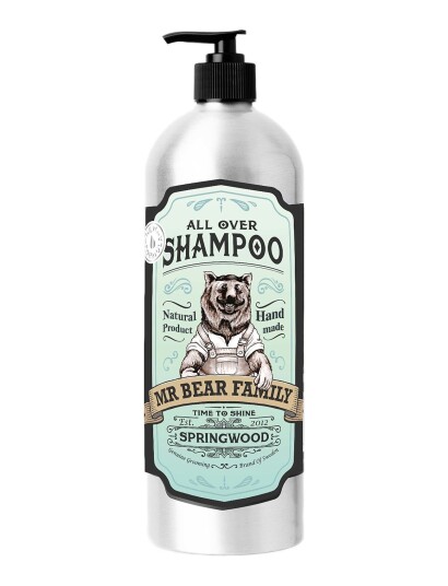 Mr Bear Family All Over Shampoo - Springwood 1000 Ml - Nude - 1000 ML Mr Bear Family All Over Shampoo - Springwood 1000 Ml - Nude - 1000 ML