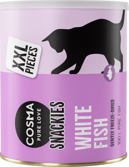 Cosma Snackies Xxl Biter Maxi Tube Hvitfisk 3 X 330 G