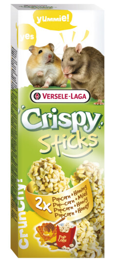Crispysticks Hamster-Rotte-Popcorn/Honning 2-Pk. Crispysticks Hamster-Rotte-Popcorn/Honning 2-Pk.