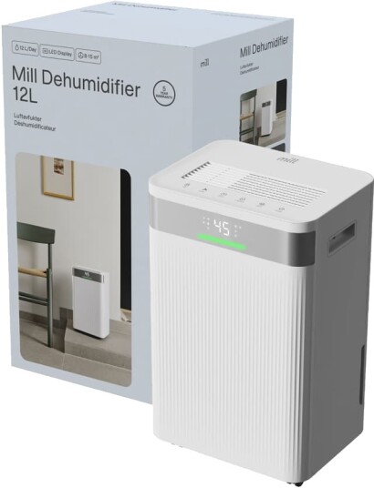 Mill luftavfukter MDH12 Mill hvit