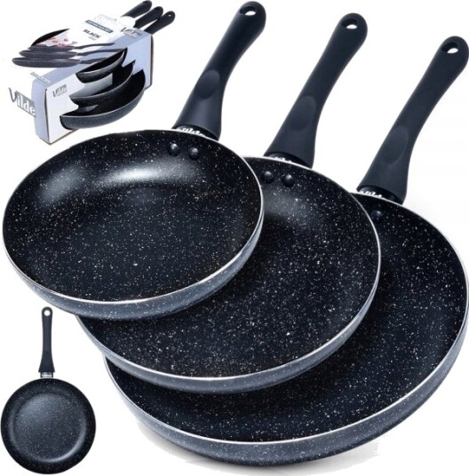 Vilde Stekepanne Gass Stekepanne Induksjon Granitt Non Stick Vilde 3 Stk.