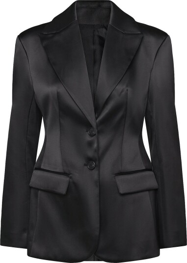 Malina Ella Tailored Peplum Blazer   Black   38