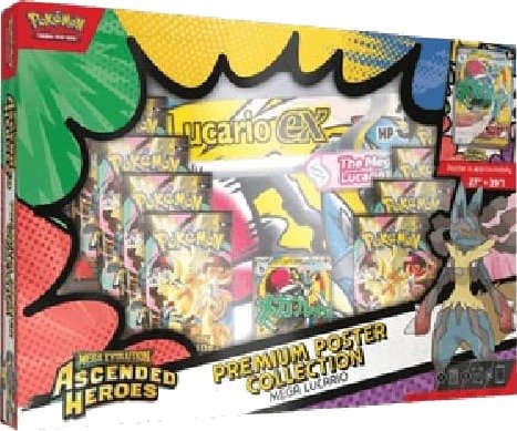 Pokemon Ascended Heroes: Mega Lucario Premium Poster Collection