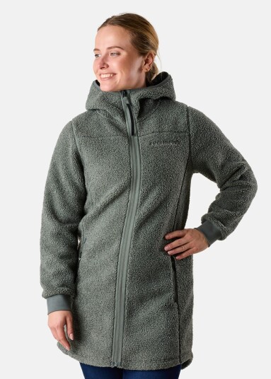 Swedemount Lofoten Pile Coat W Sage Green 34 Fleecetrøyer Swedemount Lofoten Pile Coat W Sage Green 34 Fleecetrøyer