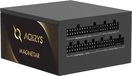 Aqirys Magnetar Pcie 5.0 Svart Atx Strømforsyning 850W Aqirys Magnetar Pcie 5.0 Svart Atx Strømforsyning 850W