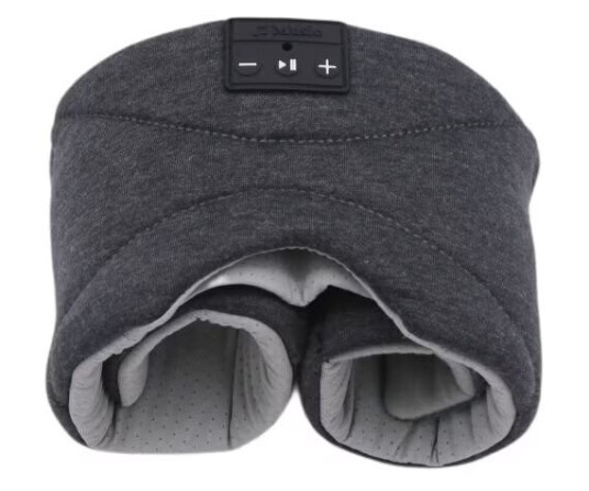 INF Bluetooth Sleep Eye Mask med hvit støy Sort