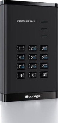 iStorage DiskAshur Pro3 HDD 500GB Svart IS DAP3 256 500 F