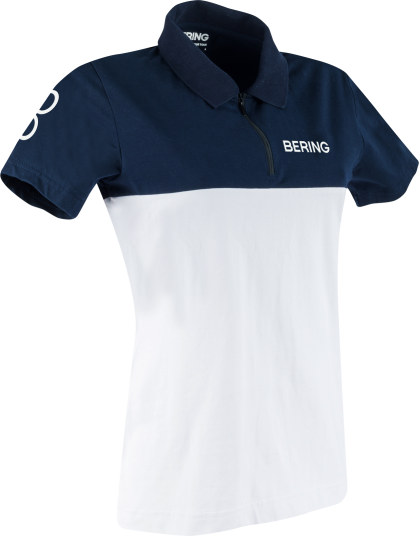 Bering Pikéskjorte Dame Hvit-Marine Bering Pikéskjorte Dame Hvit-Marine