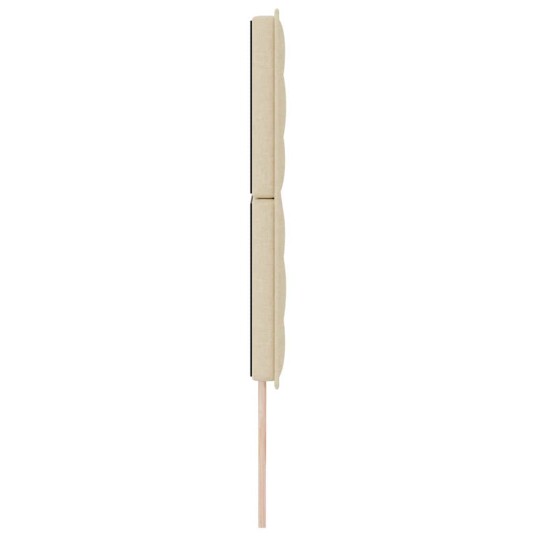 Sengegavl Linjes design Krem 180 cm Stoff