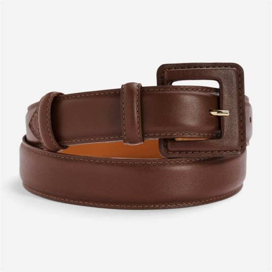 Maison Boinet Smooth Leather Belt Cocoa Maison Boinet Smooth Leather Belt Cocoa