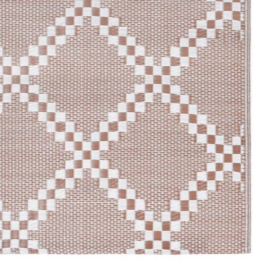vidaXL Uteteppe brun 160x230 cm PP