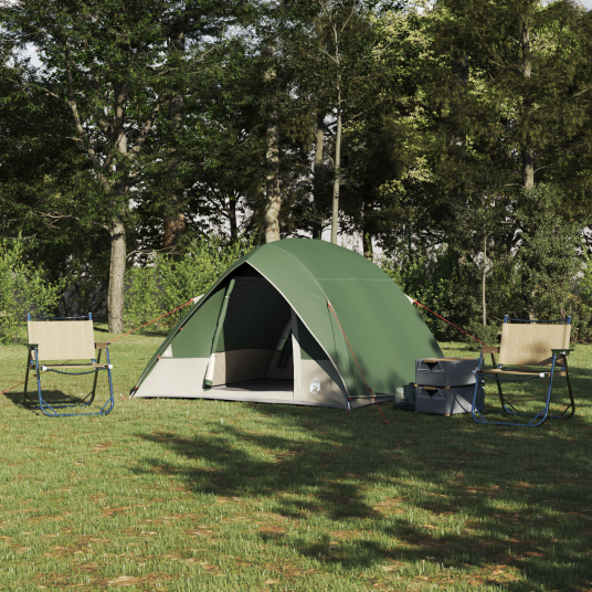 Camping Telt med tak med lagring grønn 275 x 230 x 140 cm taft Camping Telt med tak med lagring grønn 275 x 230 x 140 cm taft