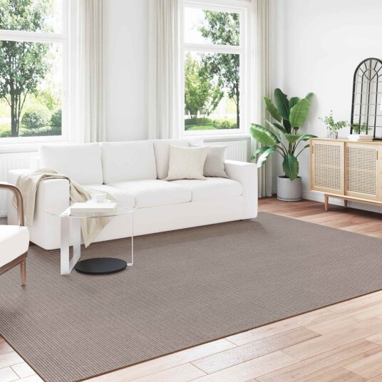 Områdetepper Rektangulær LUGO Gråbrun 240 x 340 cm Polyester