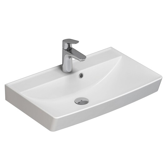Dansani Cappella vask 62 cm porcelæn hvid