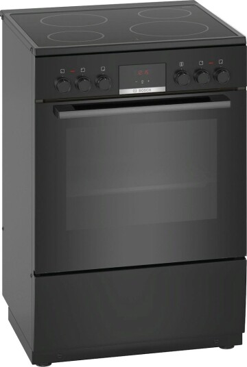 Bosch Serie 4 60 cm Keramisk Komfyr med EcoClean og Varmluft - Svart Bosch Serie 4 60 cm Keramisk Komfyr med EcoClean og Varmluft - Svart