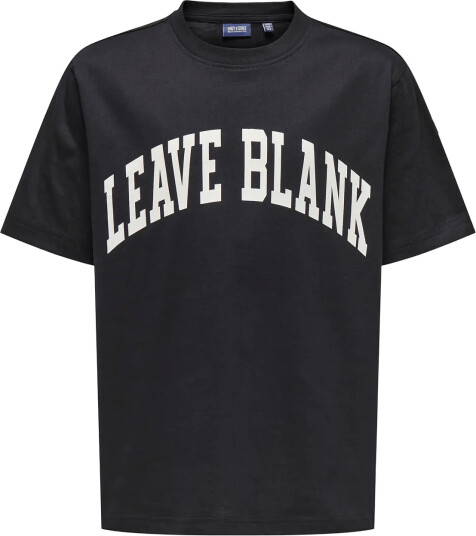 ONLY & SONS Osjfred Life Rlx Ss Tee Lb Black 170 176