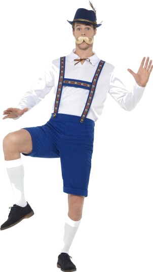Bavarian ølfest kostyme - blå