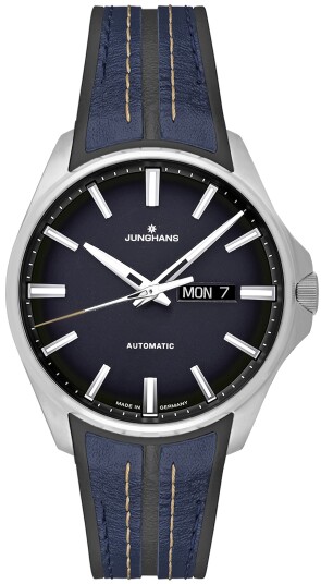 Junghans Herreklokke 27/4211.00 Meister S Automatic Blå/Lær Ø44.2