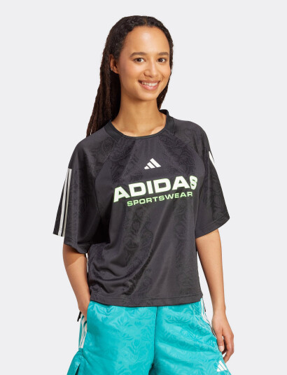adidas Sportswear W Tiro Q3 Tee - Black - S
