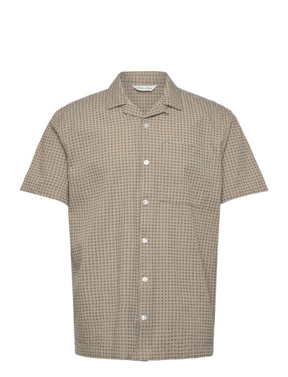 Casual Friday Cfmelin Dobby Resort Shirt   Beige   XXL