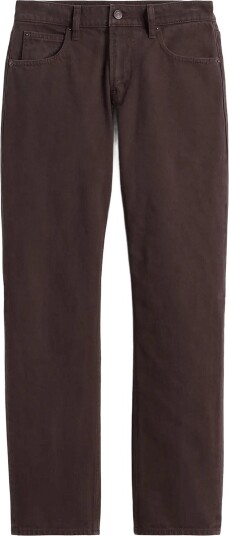 GAP Mid Rise Straight Taper Jeans   Brown   27 Regular