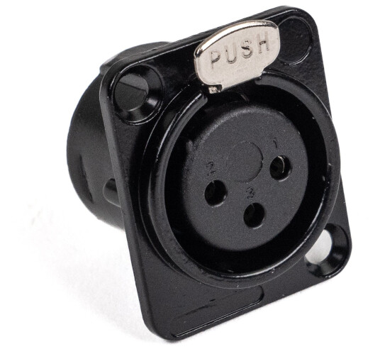 Perfex XLR kvinnelig chassiskontakt Perfex XLR kvinnelig chassiskontakt