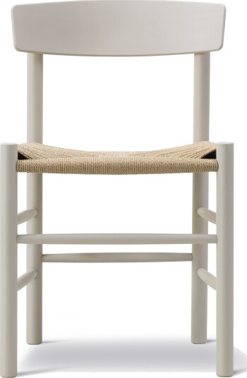 Fredericia Furniture - Mogensen J39 Chair Beech Pebble Grey Natural Paper Cord Sh 46,5 Cm Spisestoler Børge Fredericia Furniture - Mogensen J39 Chair Beech Pebble Grey Natural Paper Cord Sh 46,5 Cm Spisestoler Børge