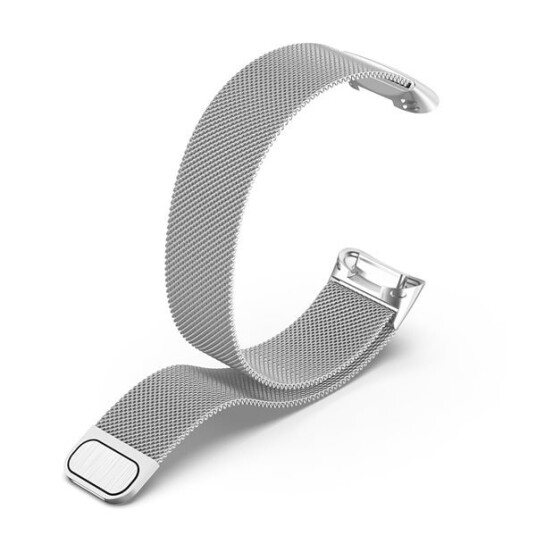 Milanese Loop-armbånd til Fitbit Charge 5 - Sølv