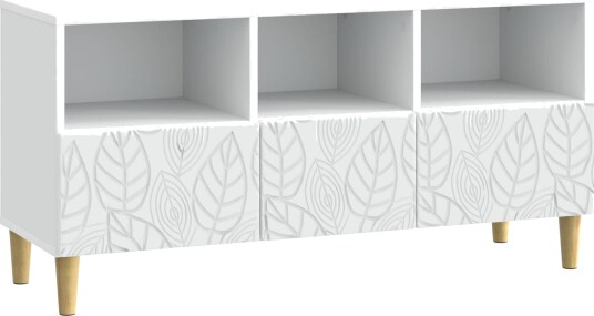  TV skap 102 x 34,5 x 50 cm Hvit Konstruert tre