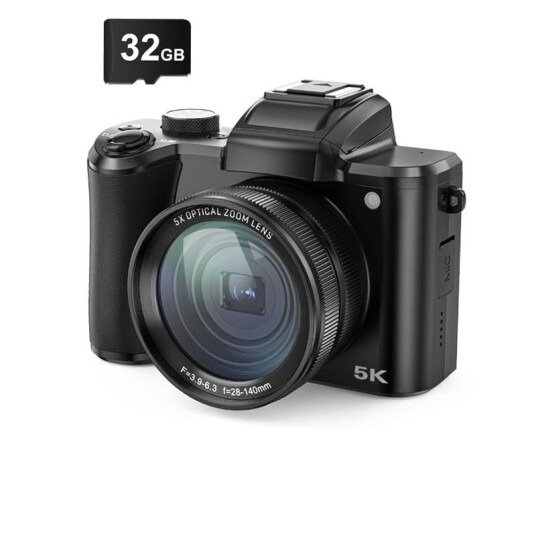 INF Digitalkamera (5k) med doble kameraer foran autofokus 32 GB-minnekort INF Digitalkamera (5k) med doble kameraer foran autofokus 32 GB-minnekort