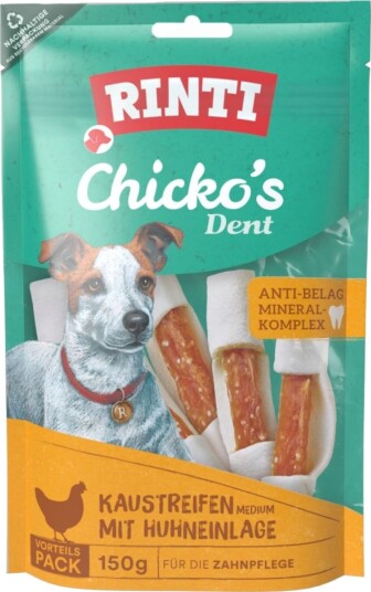 Rinti Extra Chicko Dent Medium 2 X 150 G Rinti Extra Chicko Dent Medium 2 X 150 G