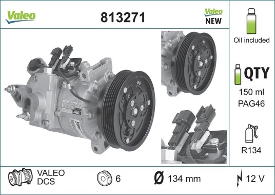 AC kompressor VALEO 813271 AC kompressor VALEO 813271