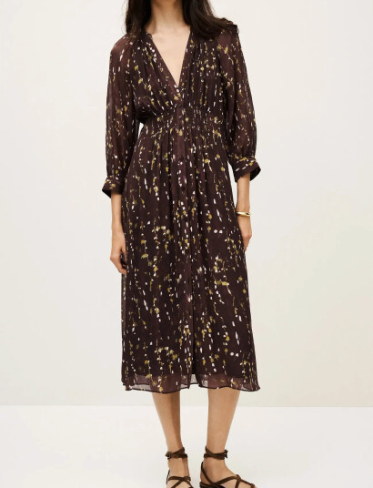 ba&sh Dress Karla - Brown - 36 ba&sh Dress Karla - Brown - 36
