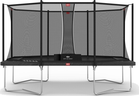 BERG Trampoline Ultim Favorit 410 grå Med sikkerhetsnett Comfort BERG Trampoline Ultim Favorit 410 grå Med sikkerhetsnett Comfort