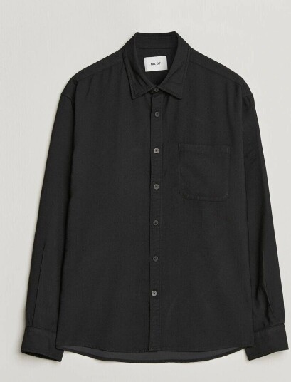 NN07 Deon Viscose Shirt Black