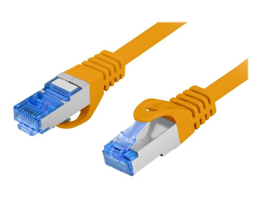 Lanberg Koblingskabel Rj-45 Hann Til Rj-45 Hann 20 M 6 Mm S/Ftp Cat 6A Formstøpt Flertrådet Uten Hindringer Halogenfri Ral 1028 Oransje